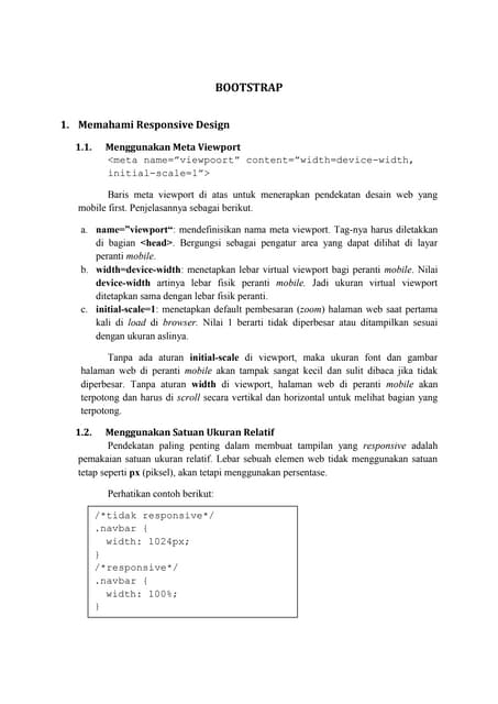 Bootstrap latihan