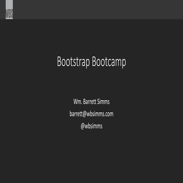 Bootstrap Bootcamp