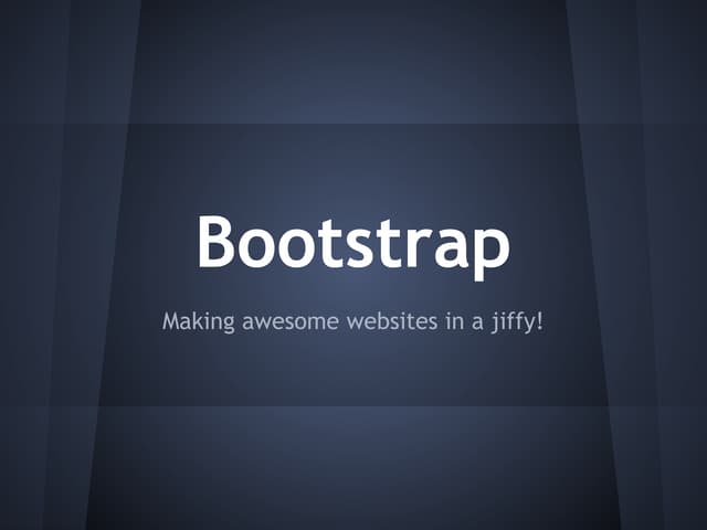 Bootstrap lightning talk
