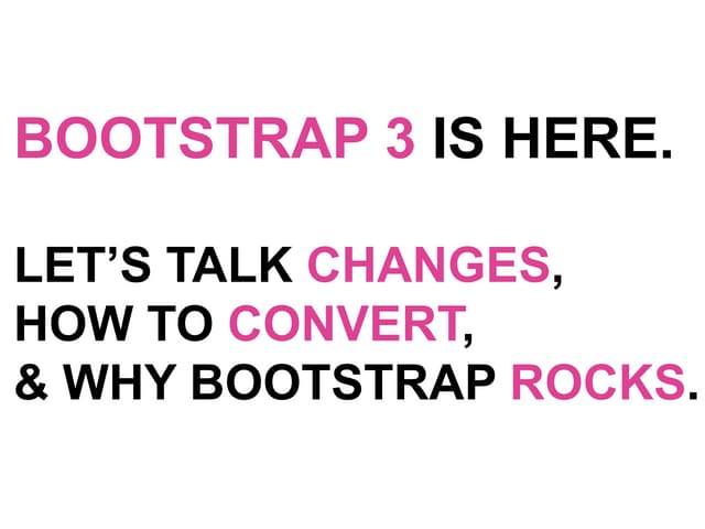 Bootstrap 3 Presentation at Las Vegas Ruby Group