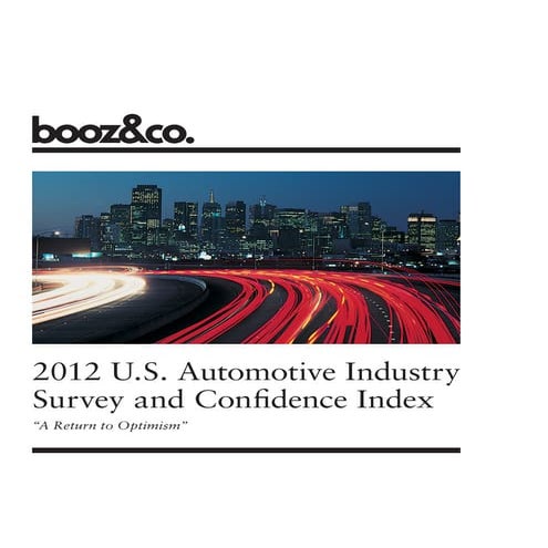 Booz co: 2012-us-automotive-industry-survey-and-confidence-index