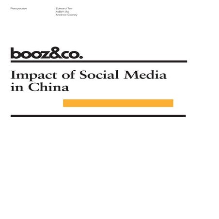 Impact of Social Media in China