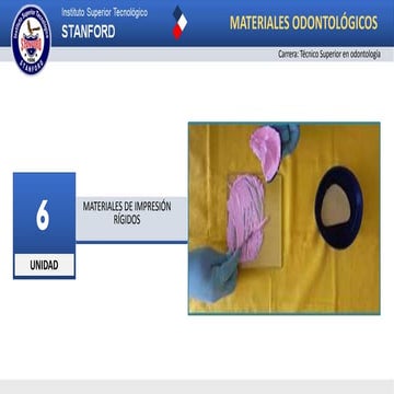 MATERIALES DE IMPRESIÓN RÍGIDOS