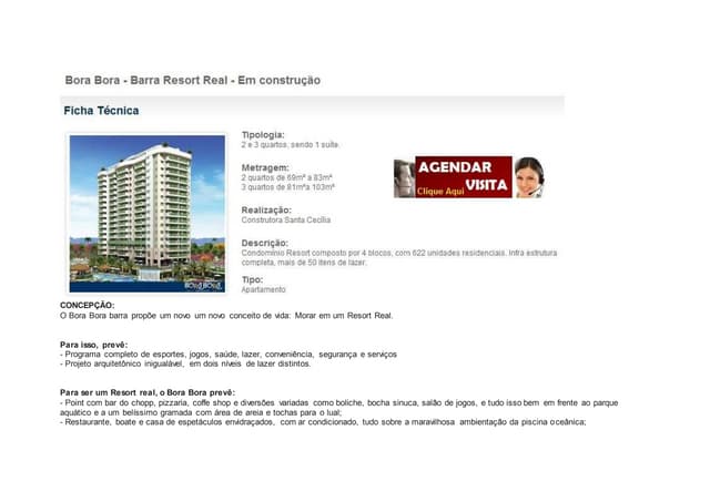 Bora Bora Resort Real | Alto Luxo na Barra | Venda & Locação (21) 97562.9822