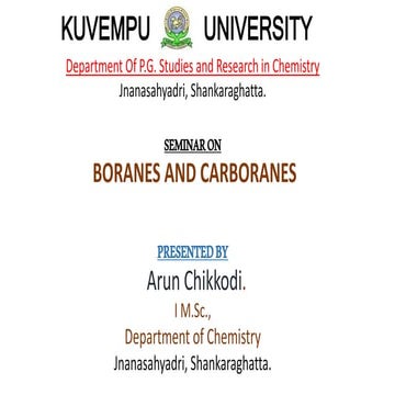 Boranes and carboranes 