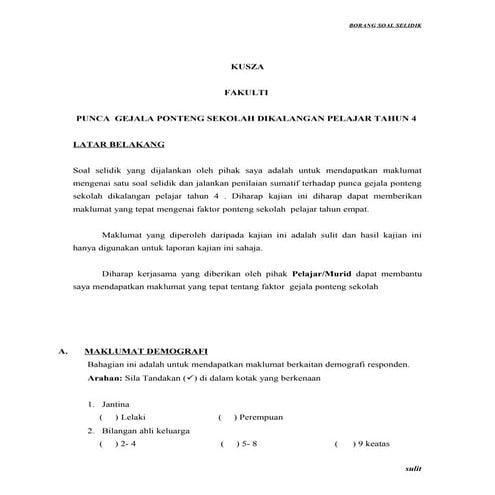 Borang soal-selidik (2)