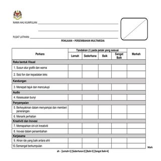 Slot 13: Rumusan Borang Penilaian (...