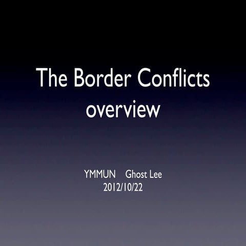 Border  conflicts