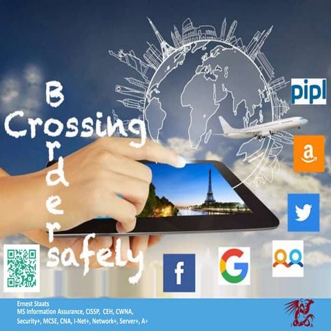 Border crossing mobile social media life-saving security tips