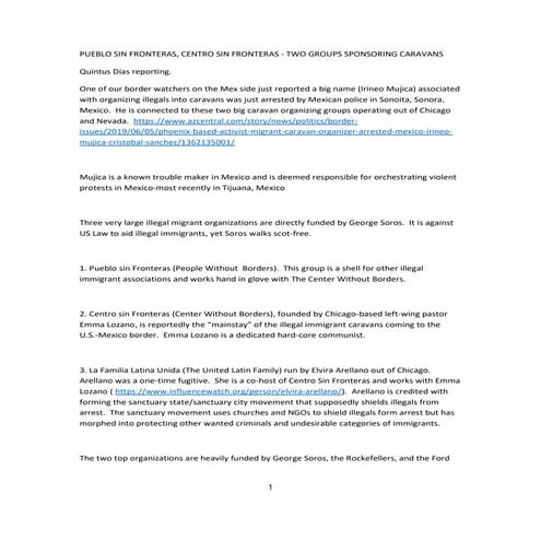 Border report update mind mix radio   quintus dias 06072019