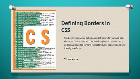 CSS3: Border And Colors | PPT