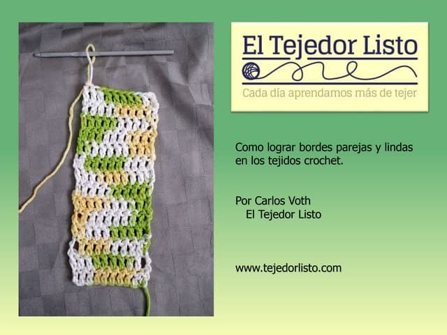 Bordes Igualados en Crochet / Ganchillo