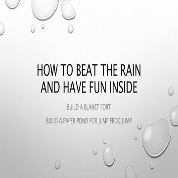 Boredom buster and curriculum fun