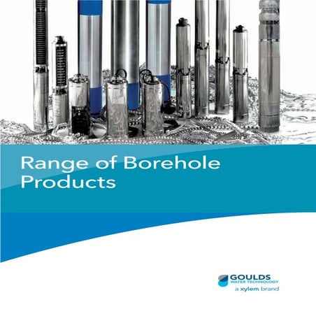 A wide range of 4” to 12” borehole pumps
