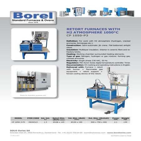 Retort furnace with inert gas 650°C | PDF