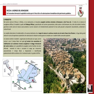 Scheda Progetto Borgo del Benessere