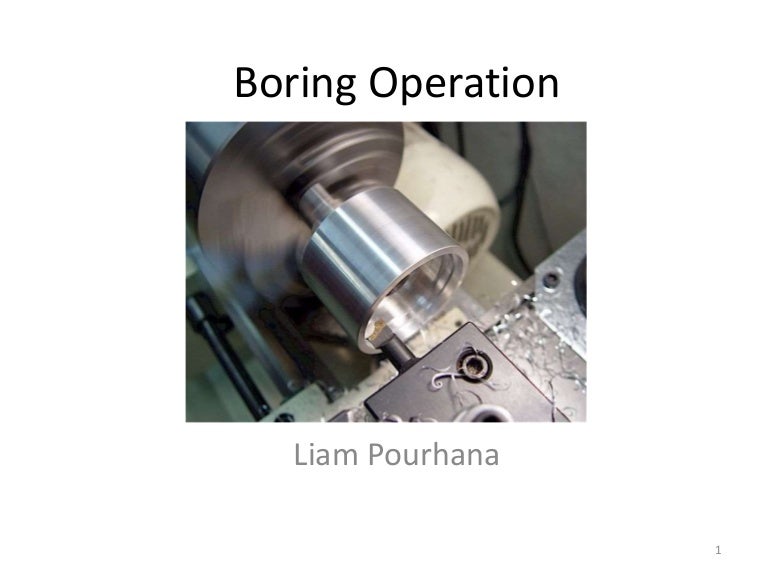 Boring operation