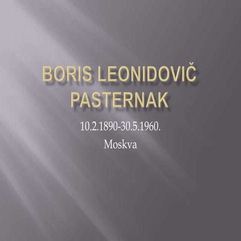 Boris Leonidovič Pasternak