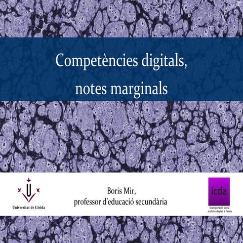 Boris Mir - Competències digitals, notes marginals