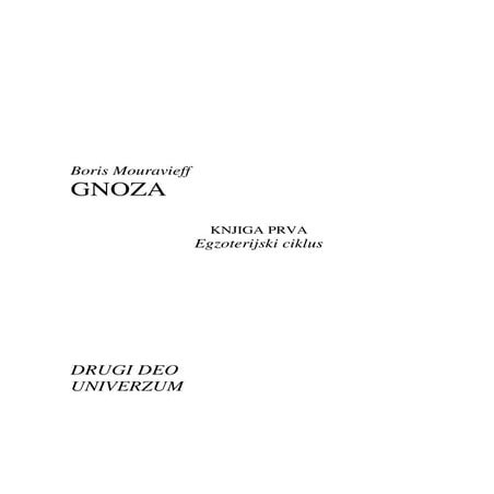 Boris mouravieff   gnoza i - univerzum