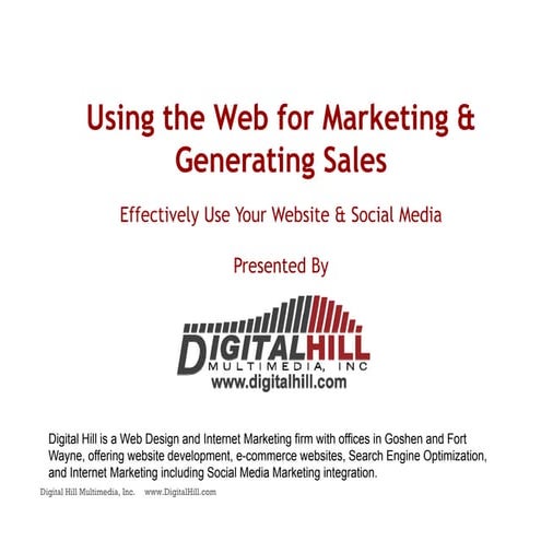 Web Marketing & Social Media for Business