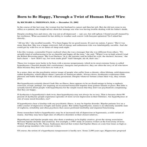 Born to be happy | PDF
