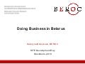 Doing business in Belarus