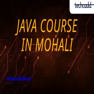 Best Java Programming Course in Mohali, Chandigarh | Spring Boot ...