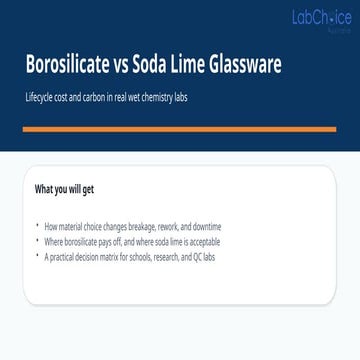 Borosilicate vs Soda Lime Glassware: Lifecycle Cost and Carbon in Real ...