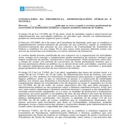 Borrador decreto sos galicia