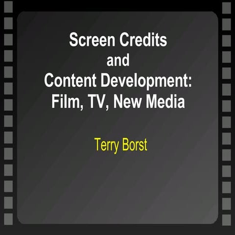 Terry Borst: Credits