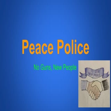 2019 Ambassador Leaders Community Action Plan - Peace Police