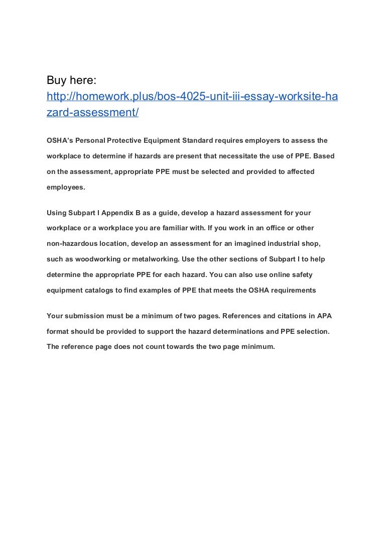 How to control hazards and risks in the workplace essay picture