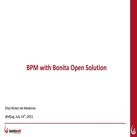BPM with Bonita Open Solution