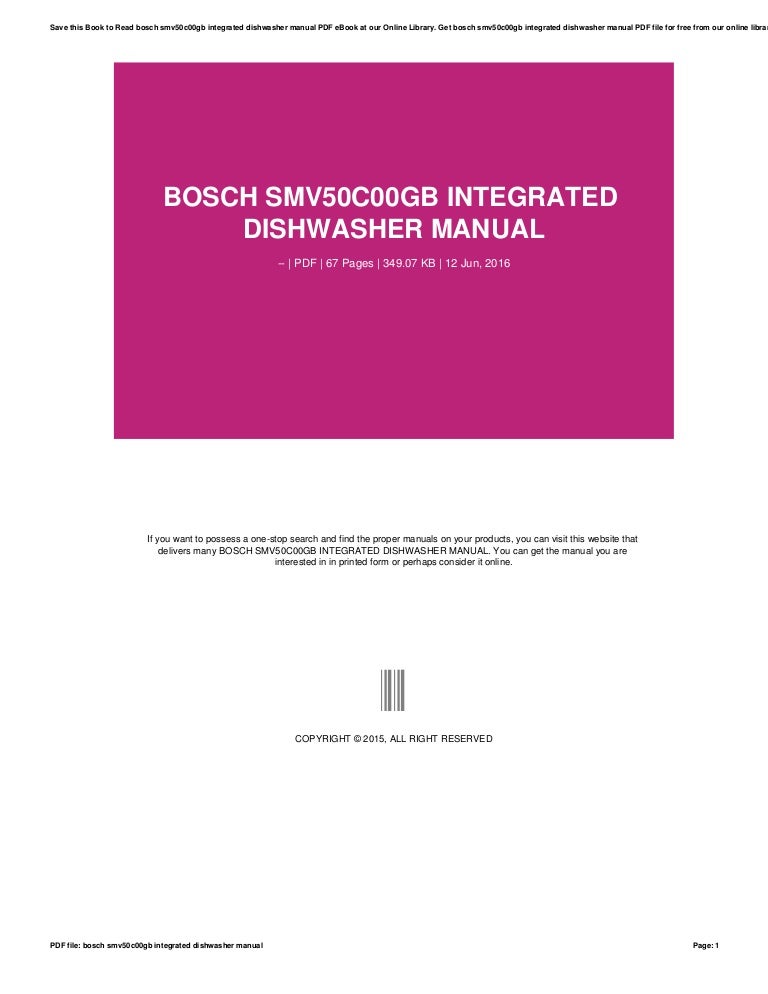 bosch dishwasher website