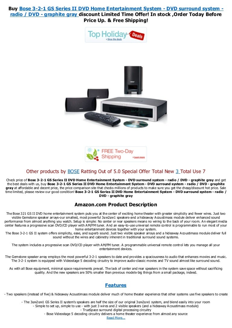bose 321 entertainment system
