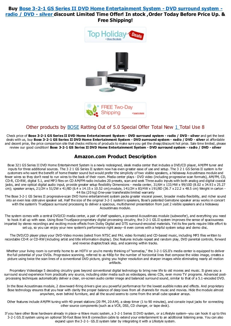 bose 321 gs series ii price