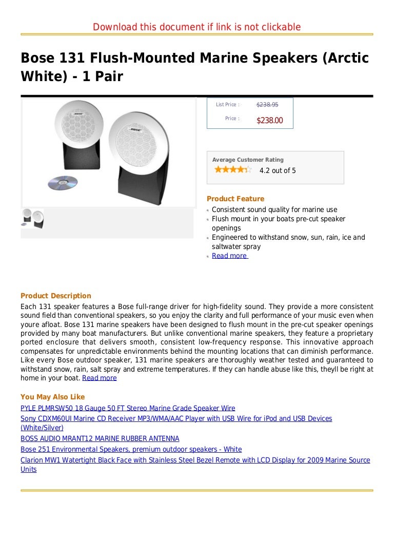 bose marine stereo systems