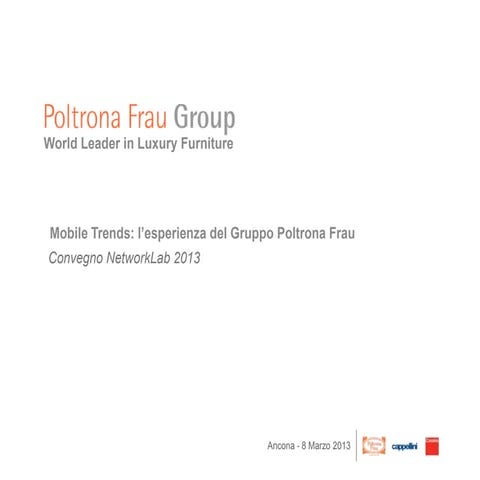 Mobile Trends: l'esperienza del Gruppo Poltrona Frau