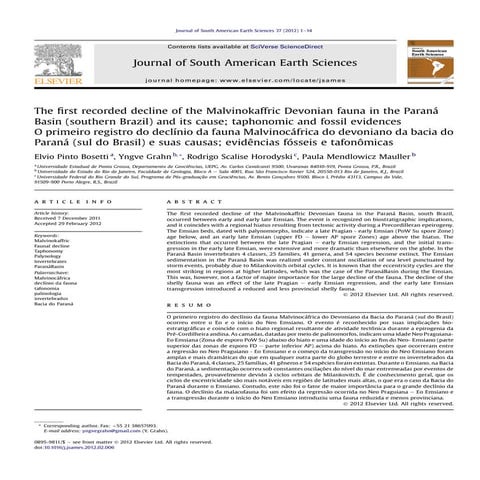 Bosetti et. al. 2012