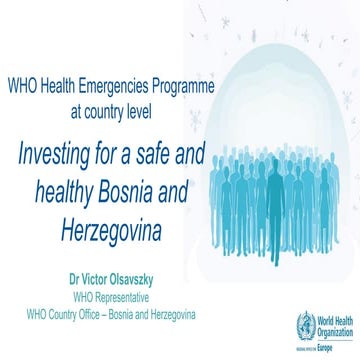 Investing for a safe and healthy Bosnia and Herzegovina | PPT