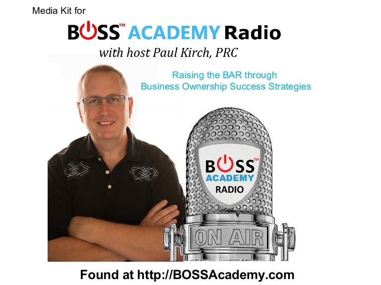 BOSS Academy Radio Media Kit 2015