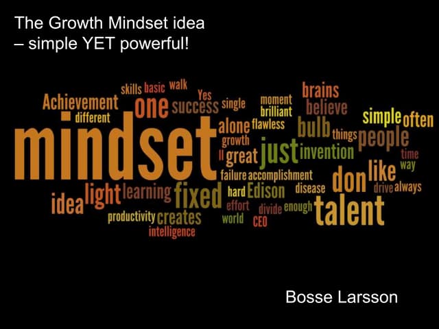 Bosse Larsson Growth Mindset 130528