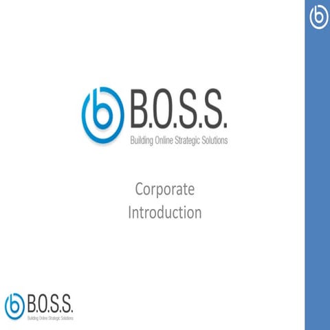 The B.O.S.S. Group - Corporate Introduction