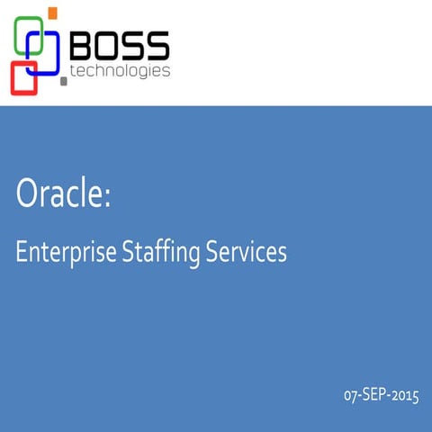 Oracle Enterprise Staffing Solutions