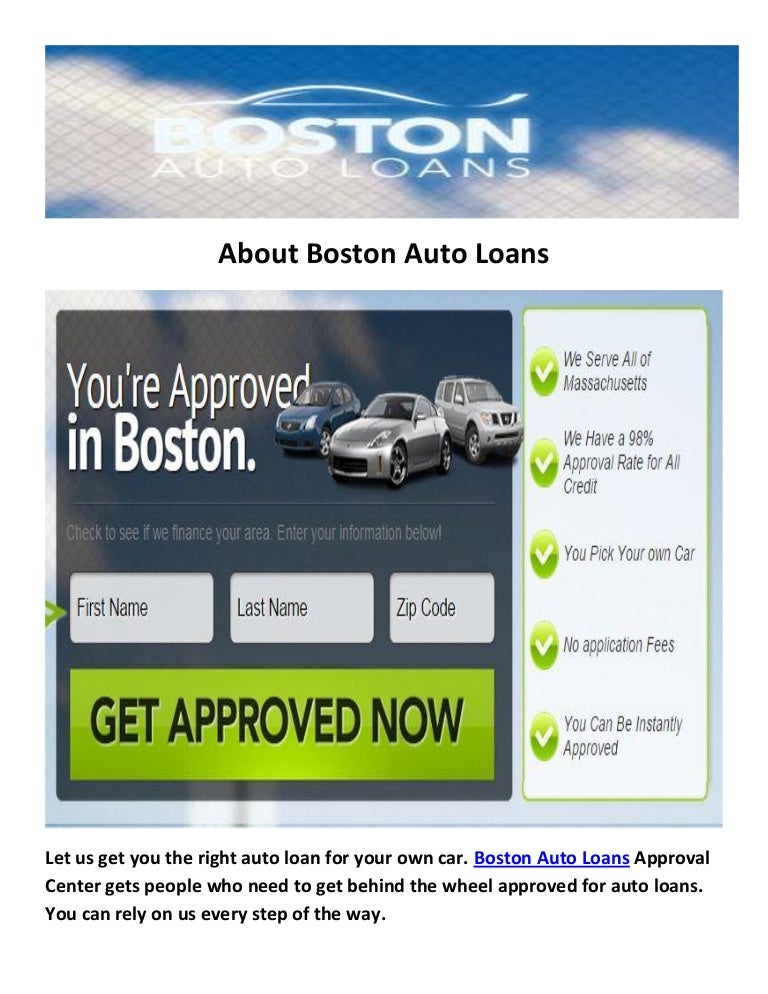 Boston Auto Loans MA