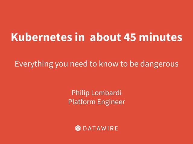 DevOps Days Boston 2017: Real-world Kubernetes for DevOps