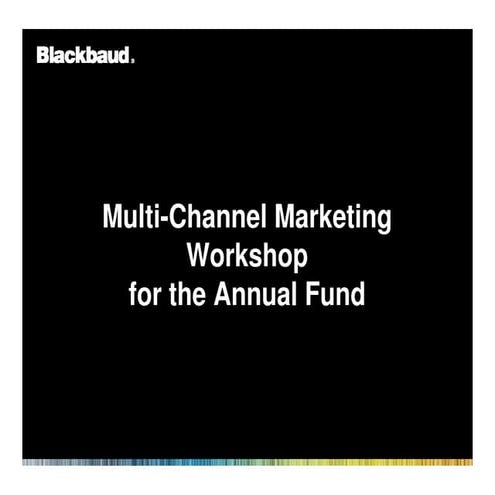 Higher Ed Forum in Boston 92210 Multi Channel Marketing