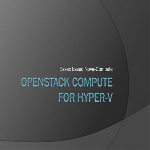 Boston open stack meetup   hyper v in openstack