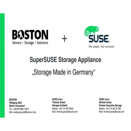 SuperSUSE – die Lösung für dynamisch wachsenden Speicher